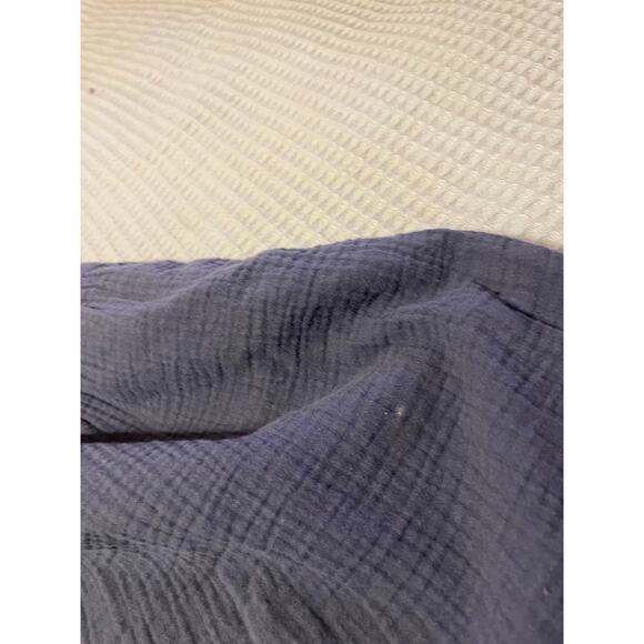 Universal Thread Cotton Gauzy Tank Tiered Navy Blur Mini Dress W/ Pockets Small - Picture 5 of 12